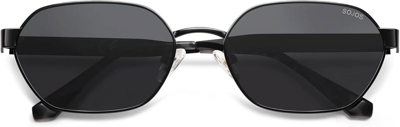 Sojos نظارات شمسية سداسية عصرية للنساء والرجال، حماية UV400، نظارات مستطيلة عتيقة SJ1238 - Image 1